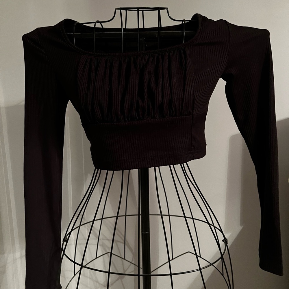Shein Ruched Crop Top